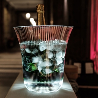 Kit Balde de Gelo ITALESSE PLAZA BUCKET com Base Luminosa