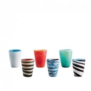 Box 6 Unidades - Copo artesanal ITALESSE MARES Color Mix