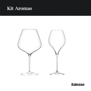 Kit Aromas ITALESSE: Masterclass 90 ( 6 Taças) + Masterclass 42 (6 Taças)