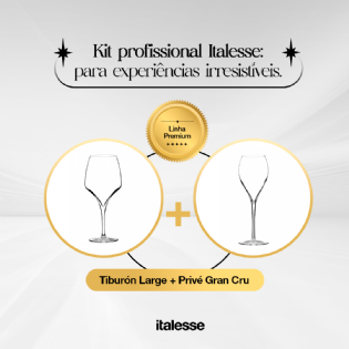 Kit Profissional ITALESSE: Tiburón Large (6 Taças) + Privé Gran Cru (6 Taças)