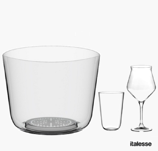 KIT CERVEJEIRO: Champanheira TONIC ICE (1 unidade) + TONIC GLASS (6 Copos) + MASTRO cerveja (6 Taças)