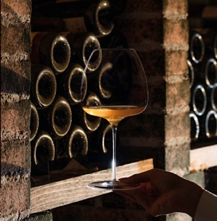 Taça Sensorial ITALESSE T-MADE 95 OSLAVIA soprada à boca e feita à mão - Kit 2 Unidades