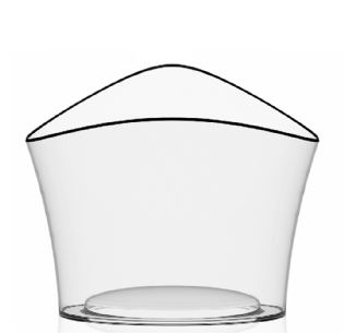 Champanheira ITALESSE VELA BOWL ROUND Clear