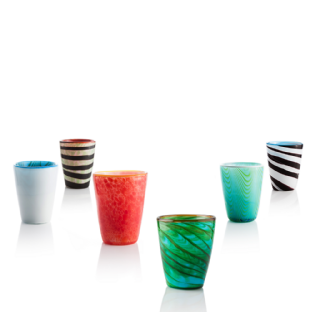 Box 6 Unidades - Copo artesanal ITALESSE MARES Color Mix