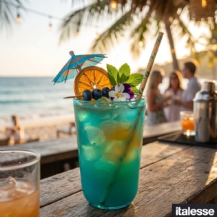Box 6 Unidades - Copo multifuncional ITALESSE TONIC GLASS Blue