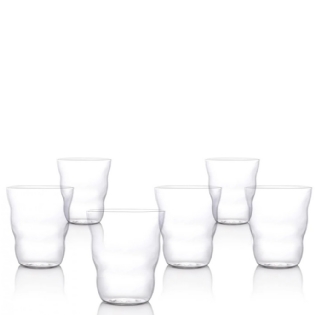Box 6 Unidades - Copo de Água soprado ITALESSE Cloud Tumbler